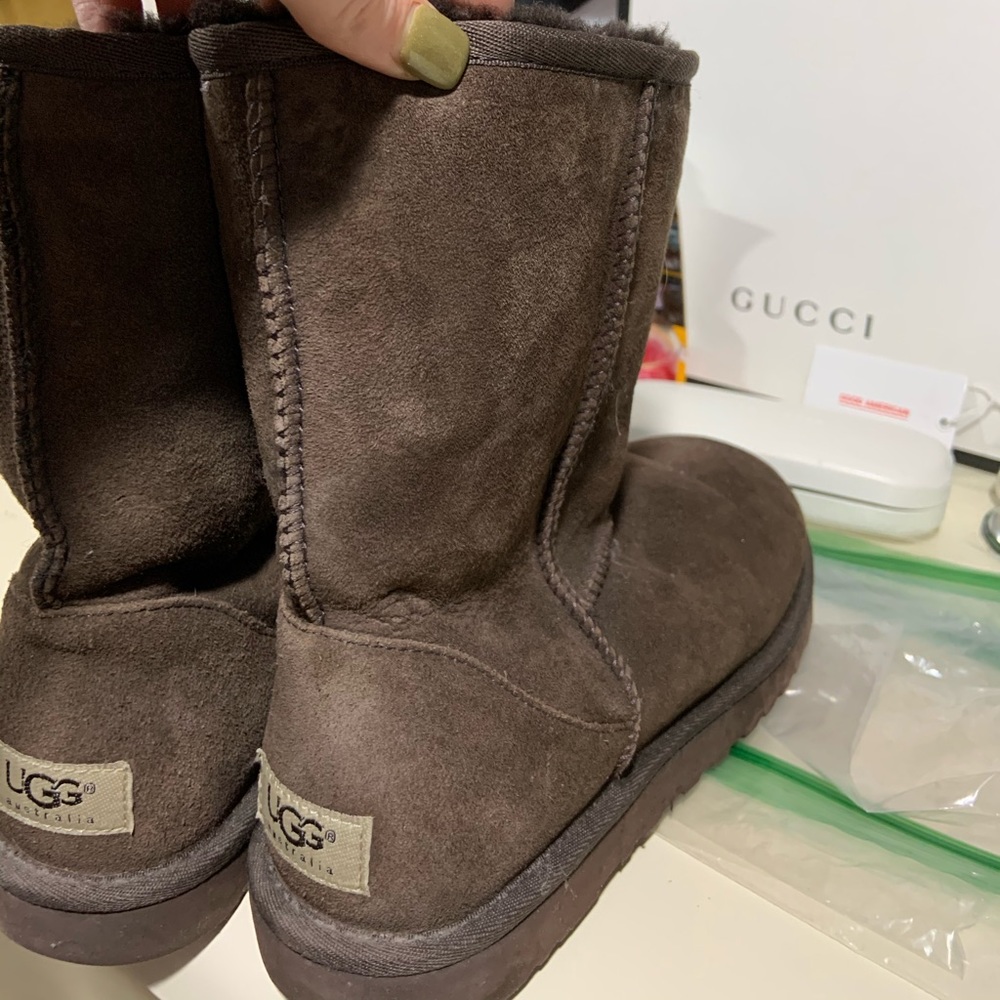 Brown short uggs